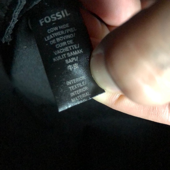 Black leather crossbody bag. BRAND NEW! - Picture 4 of 8